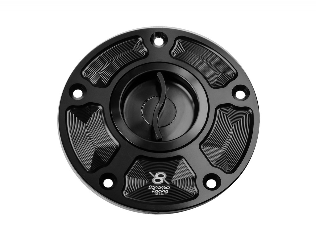 Bonamici Racing Aluminum Tank Cap for the Kawasaki ZX-6R '07-17, ZX-10R '06-20, ER-6N/Z800/Z1000 '07-16 Bonamici Racing Aluminum Tank Cap for the Kawasaki ZX-6R '07-17, ZX-10R '06-20, ER-6N/Z800/Z1000 '07-16